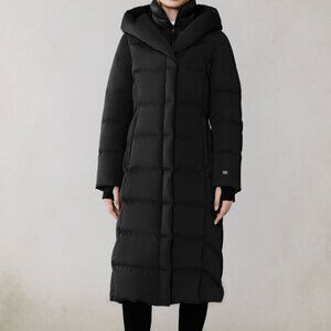 Near New Soia & Kyo TALYSE-C Maxi Black Down Coat
